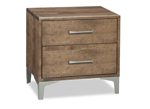 maple laguna nightstand with 2 drawers