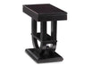 Contempo Wood Pedestal Chairside Table