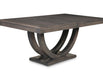 Contempo Wood Pedestal Dining Table
