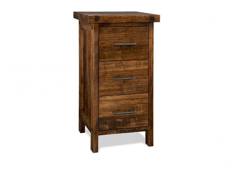 rafters maple 3 drawer filing cabinet